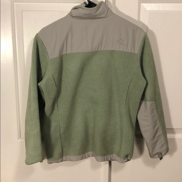 North Face Green and Grey Fleece Jacket - Picture 2 of 6